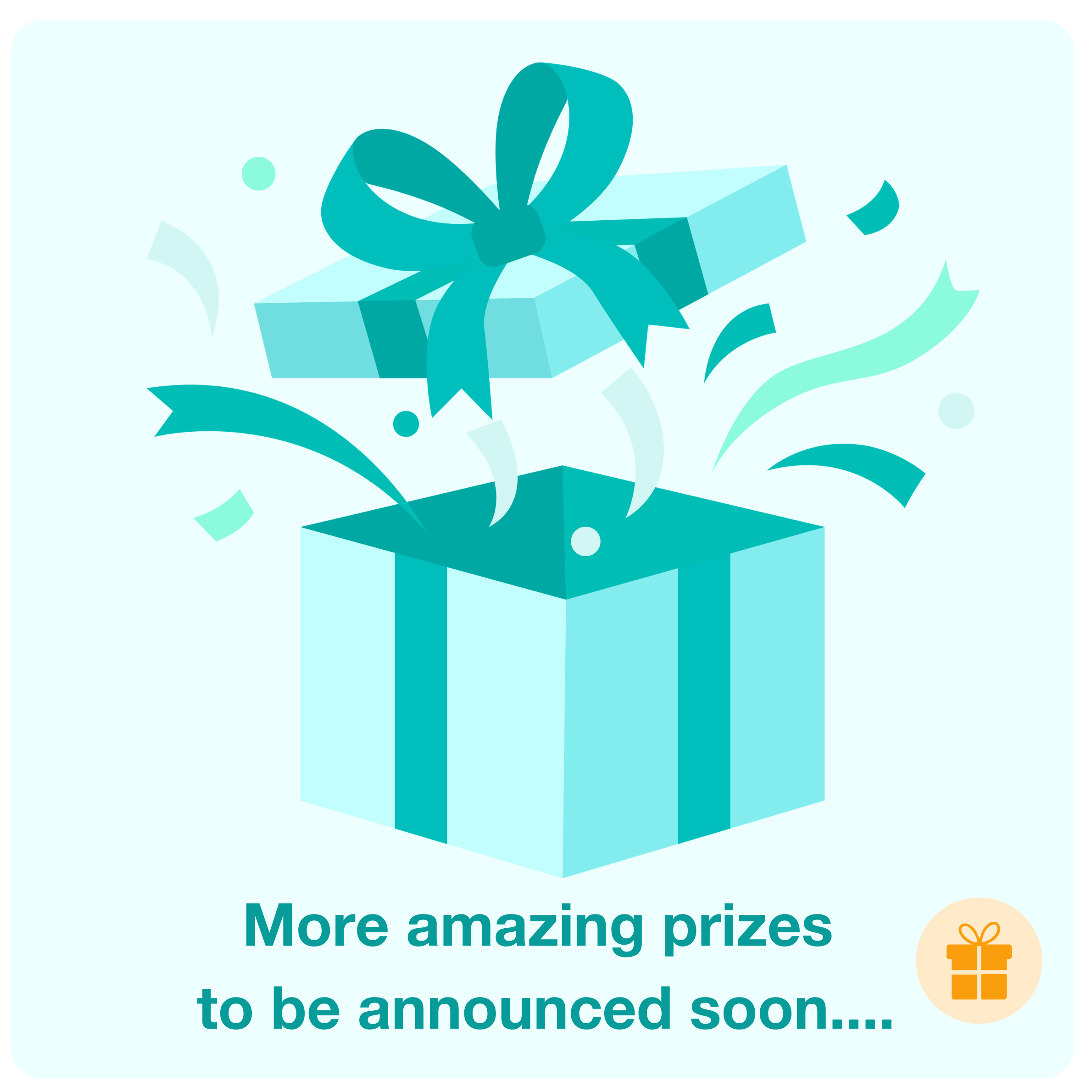 More prizes to be announced soon...