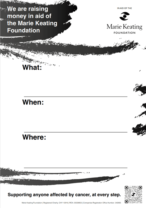 Event promotion and thank you poster (mono)