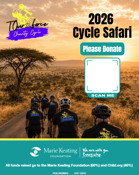 Tour De Force Charity Cycle 2026 General Poster with QR Code